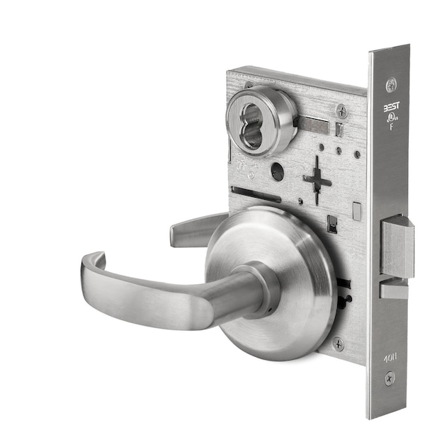 Best Grade 1 Classroom Mortise Lock, 14 Lever, S Rose, SFIC Housing Less Core, Satin Chrome Finish, Field 45H7R14S626 - main